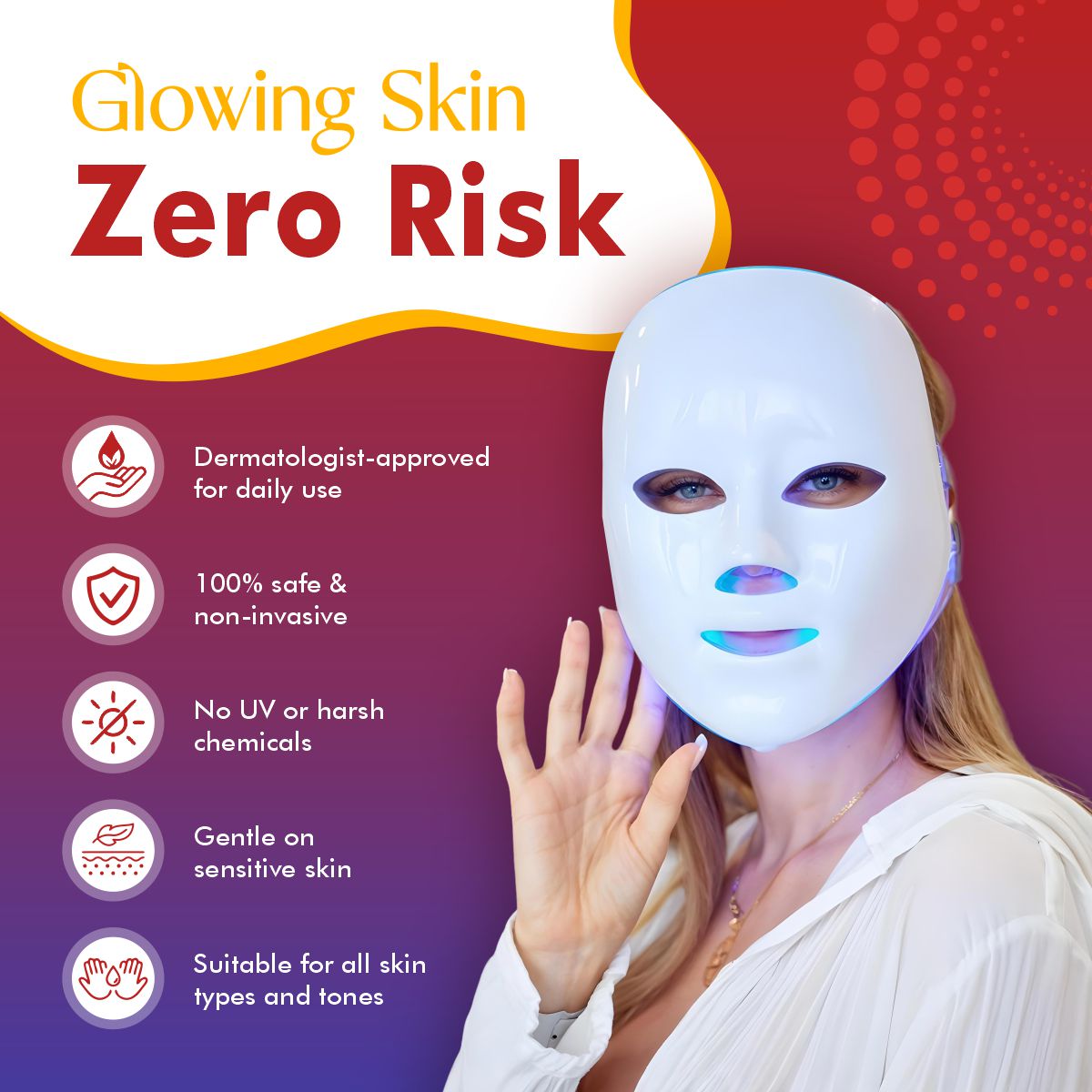 LED Facial Mask | Red Light Therapy