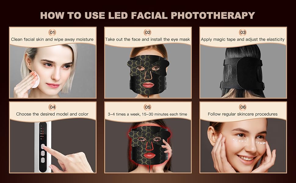 Premium LED Red Light Therapy Face Mask