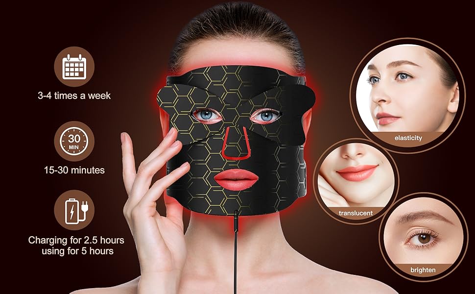 Premium LED Red Light Therapy Face Mask
