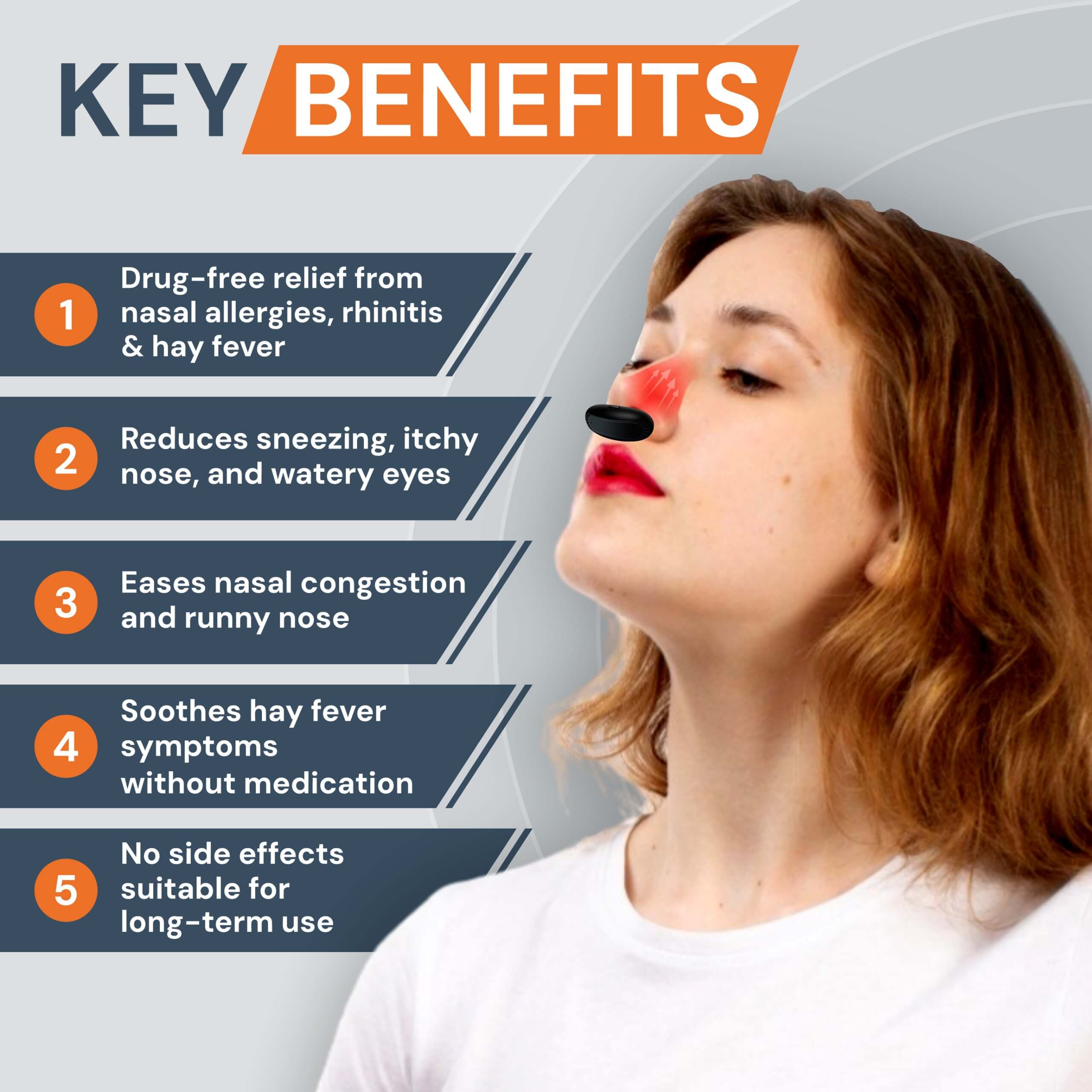 NasoRelief™ Pro | Infrared Red Light Nasal Device