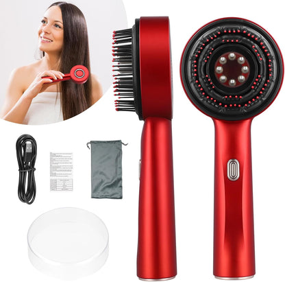 Scalp Massaging Brush – 3-in-1 Electric | Waterproof | Red Light Therapy