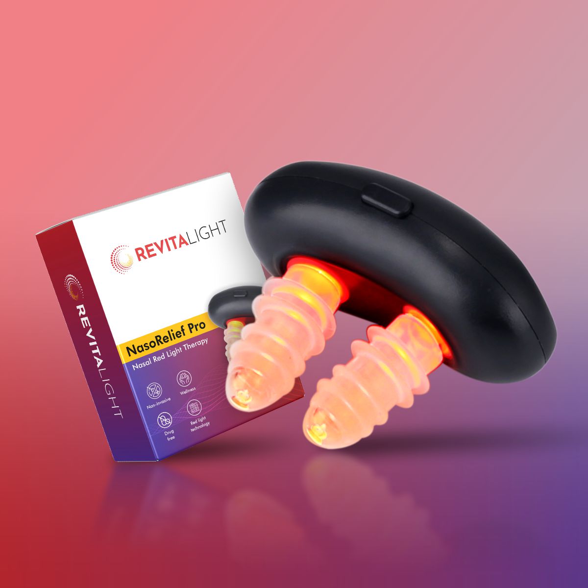 NasoRelief™ Pro | Infrared Red Light Nasal Device – RevitaLight