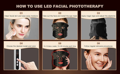 Premium LED Red Light Therapy Face Mask