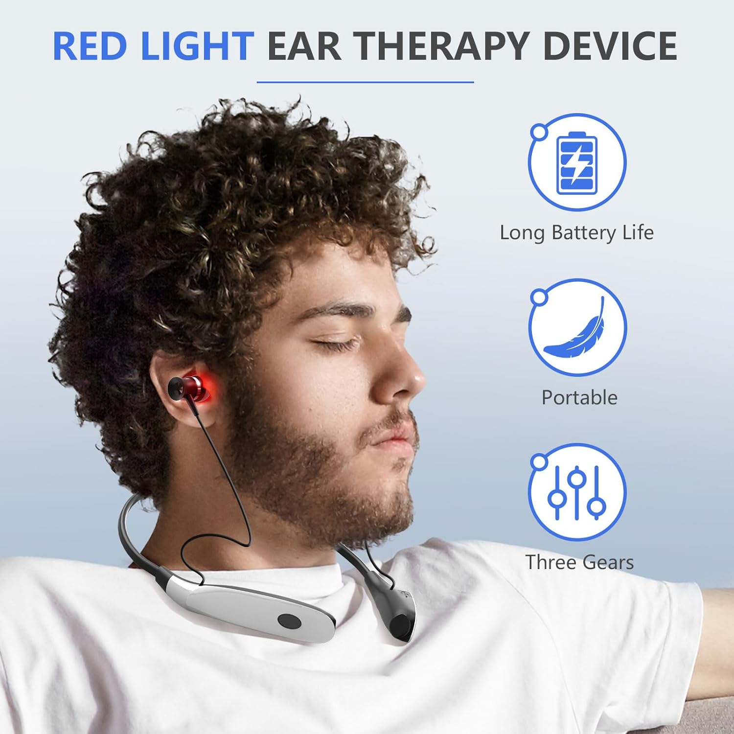 Ear Red Light Therapy 2 in 1 Tinnitus Relief & Ear Canal Irradiation
