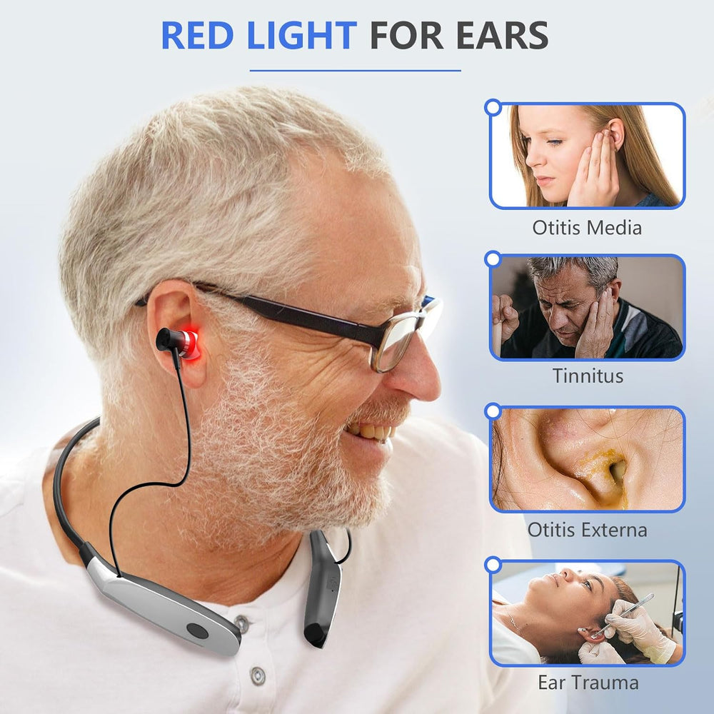 Ear Camera Red Ear Red Light Therapy 2 in 1 Tinnitus Relief & Ear Canal Irradiation ...